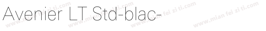 Avenier LT Std-blac字体转换